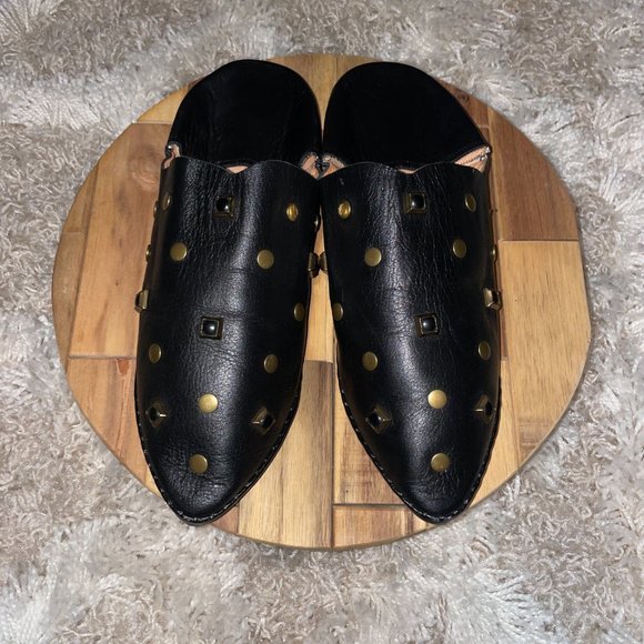 Scotch & Soda Leather Studded Mules - Picture 9 of 10